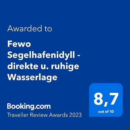 Apartment Segelhafenidyll - Direkte U. Ruhige Wasserlage *